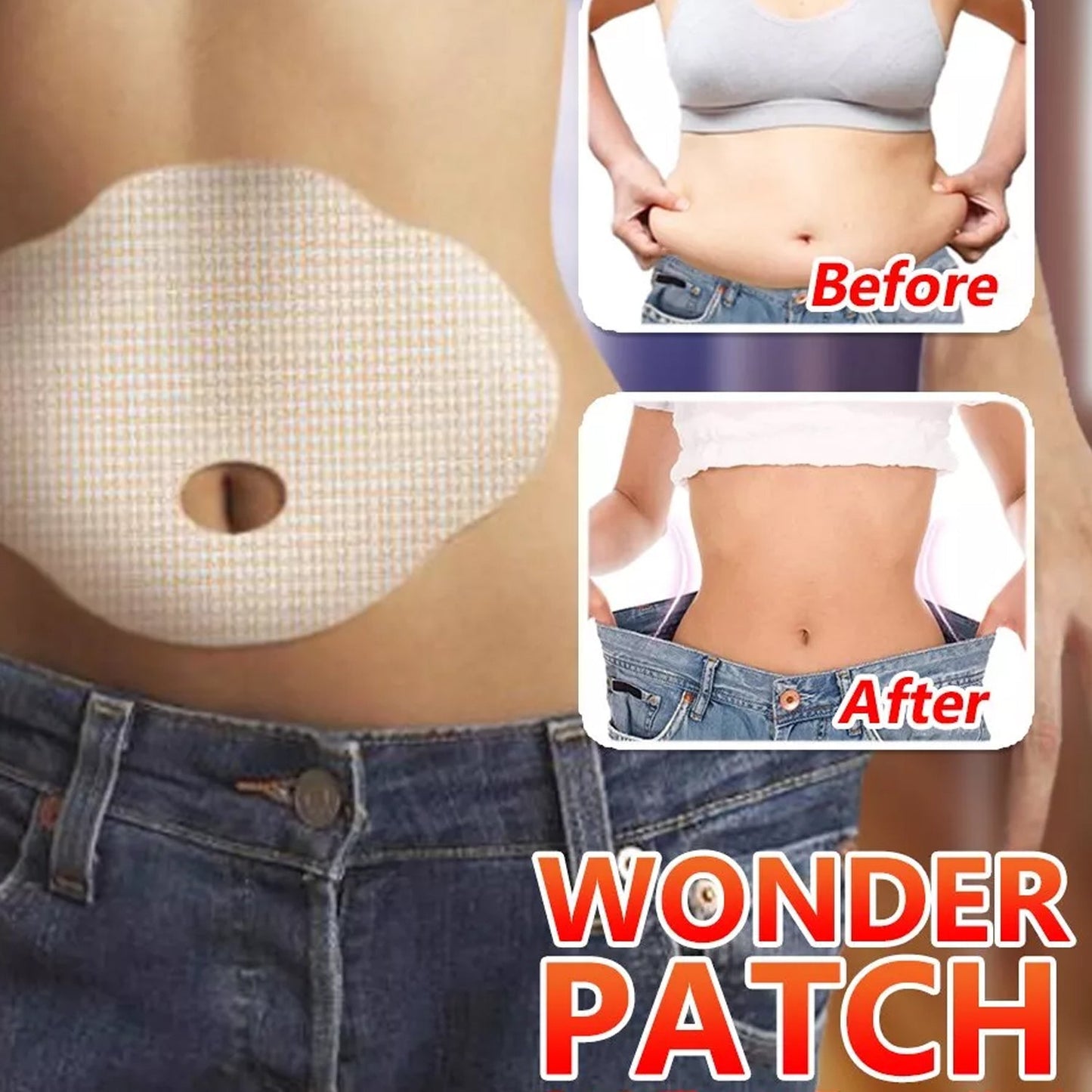 Wonder Patch Quick Slimming Patch Belly Slim Patch Abdomen Fat burning Navel Stick Slimer Face Lift Tool
