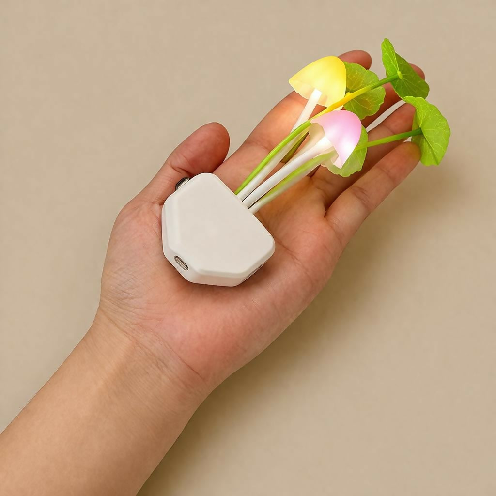 Mushroom LED Night Light Plug-In Soft Glow Decorative Lamp