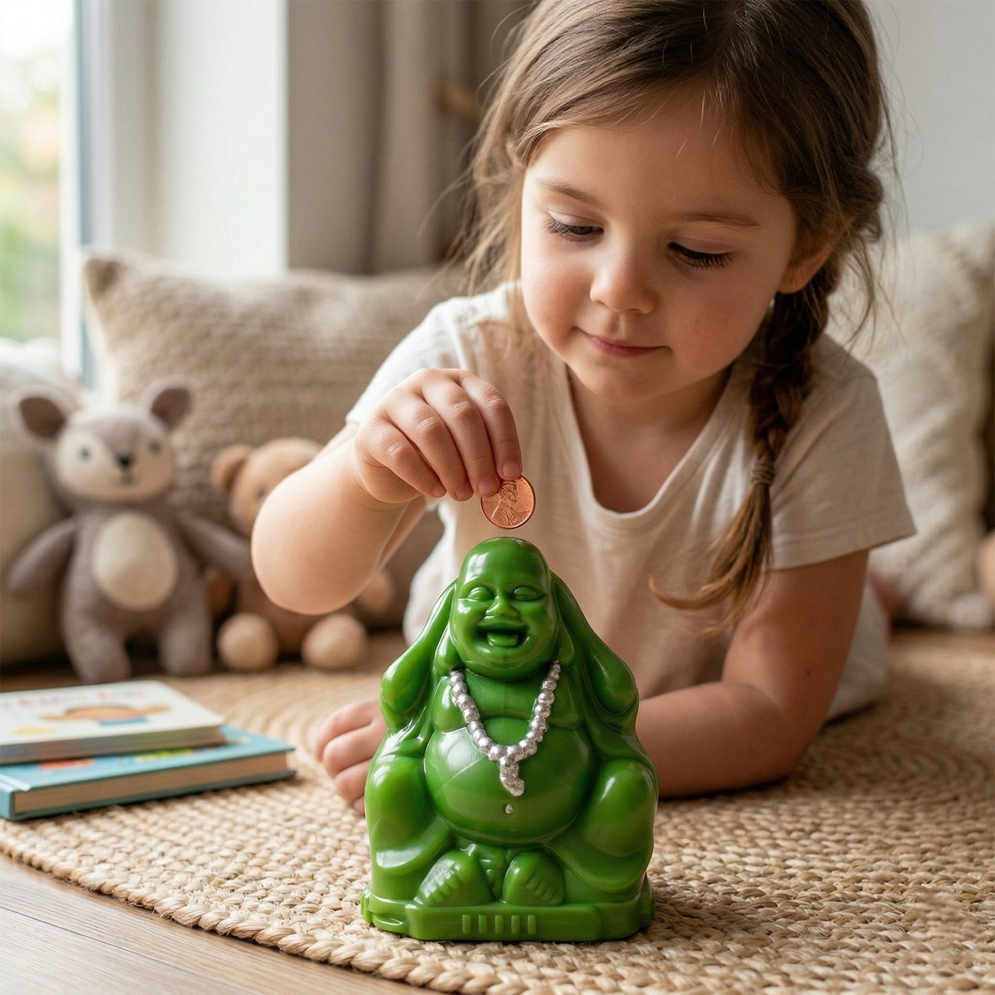 Laughing Buddha Money Bank Coin Saving Box (1 Pc)