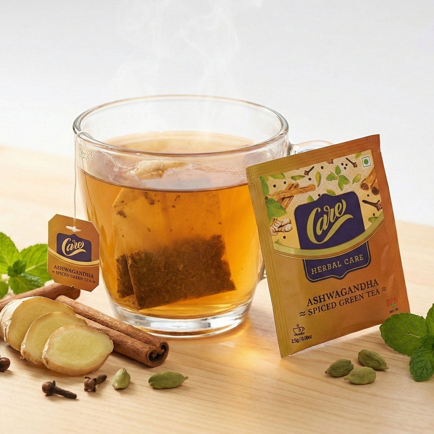Ashwagandha Spiced Green Tea (25 Gm, 1 Set)