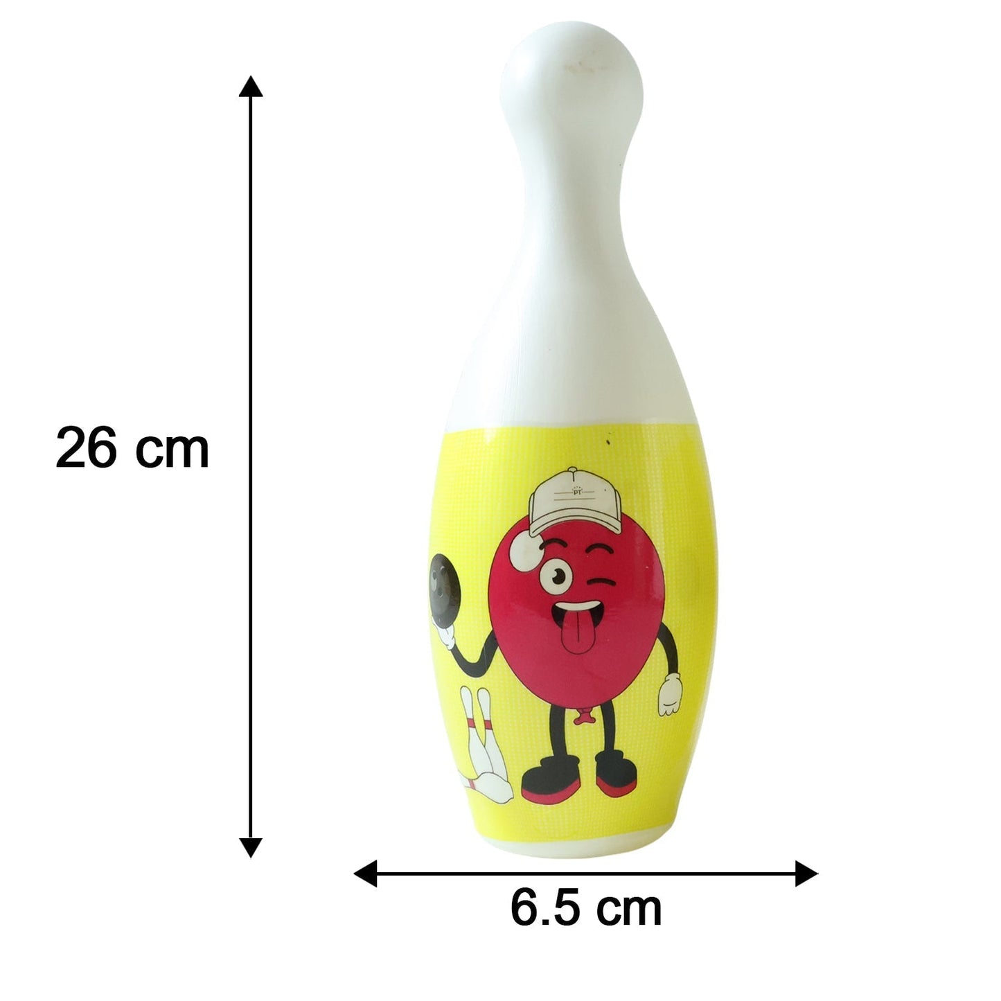 Kids Bowling Set with 6 Colorful Pins and 2 Balls (1 Set)