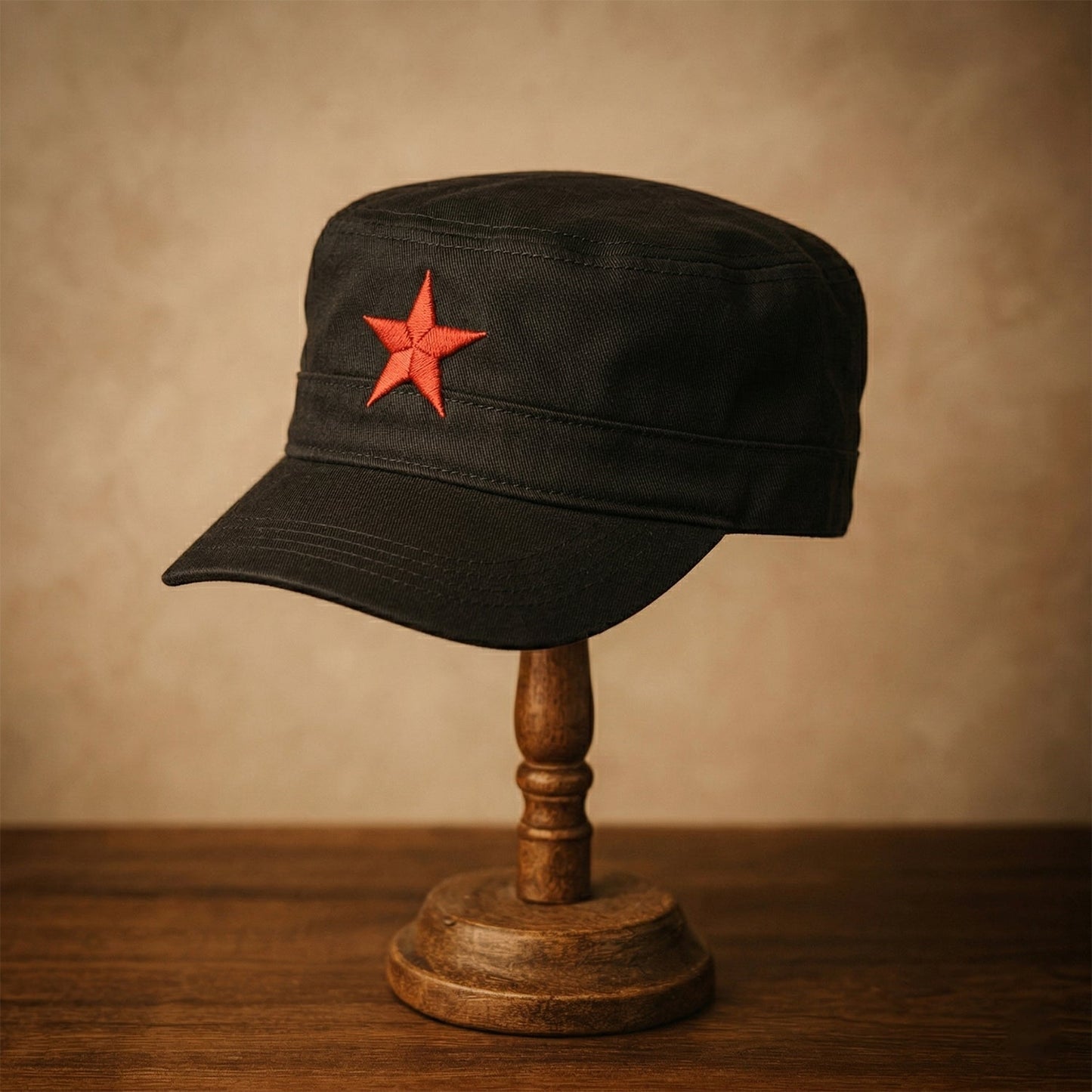 Classic Military Style Red Star Cap (1 Pc)