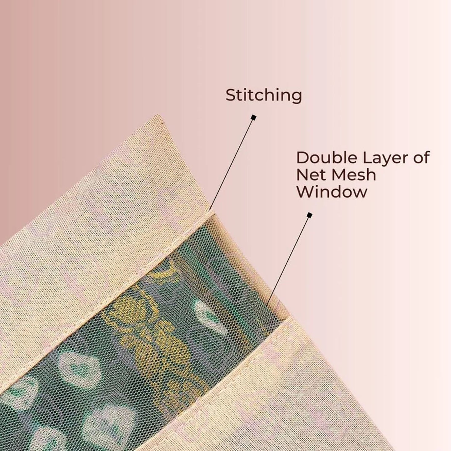 Zip Closure Saree Storage Bag (14.5?16.5 Cm, 1 Pc)