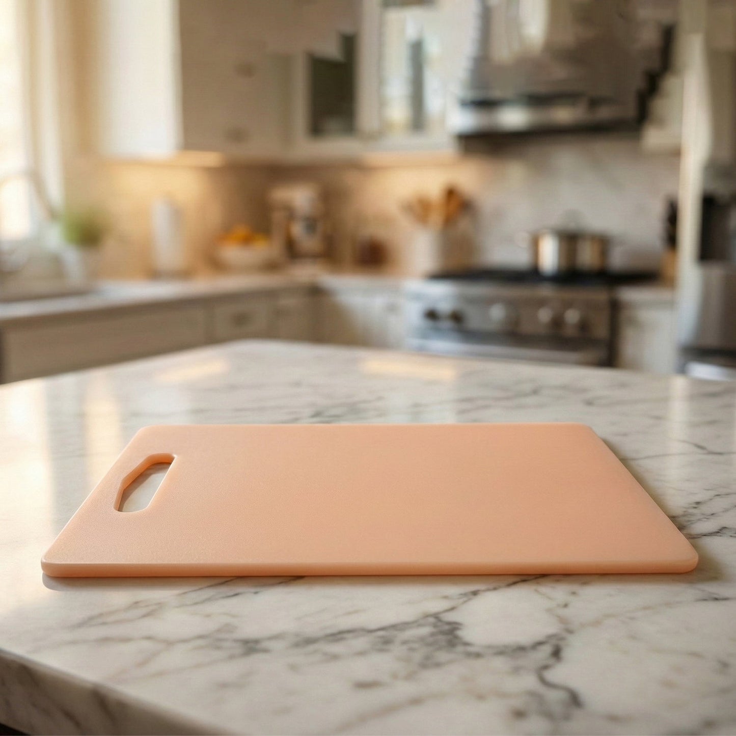 Plastic Chopping Board with Handle (30x20 Cm)