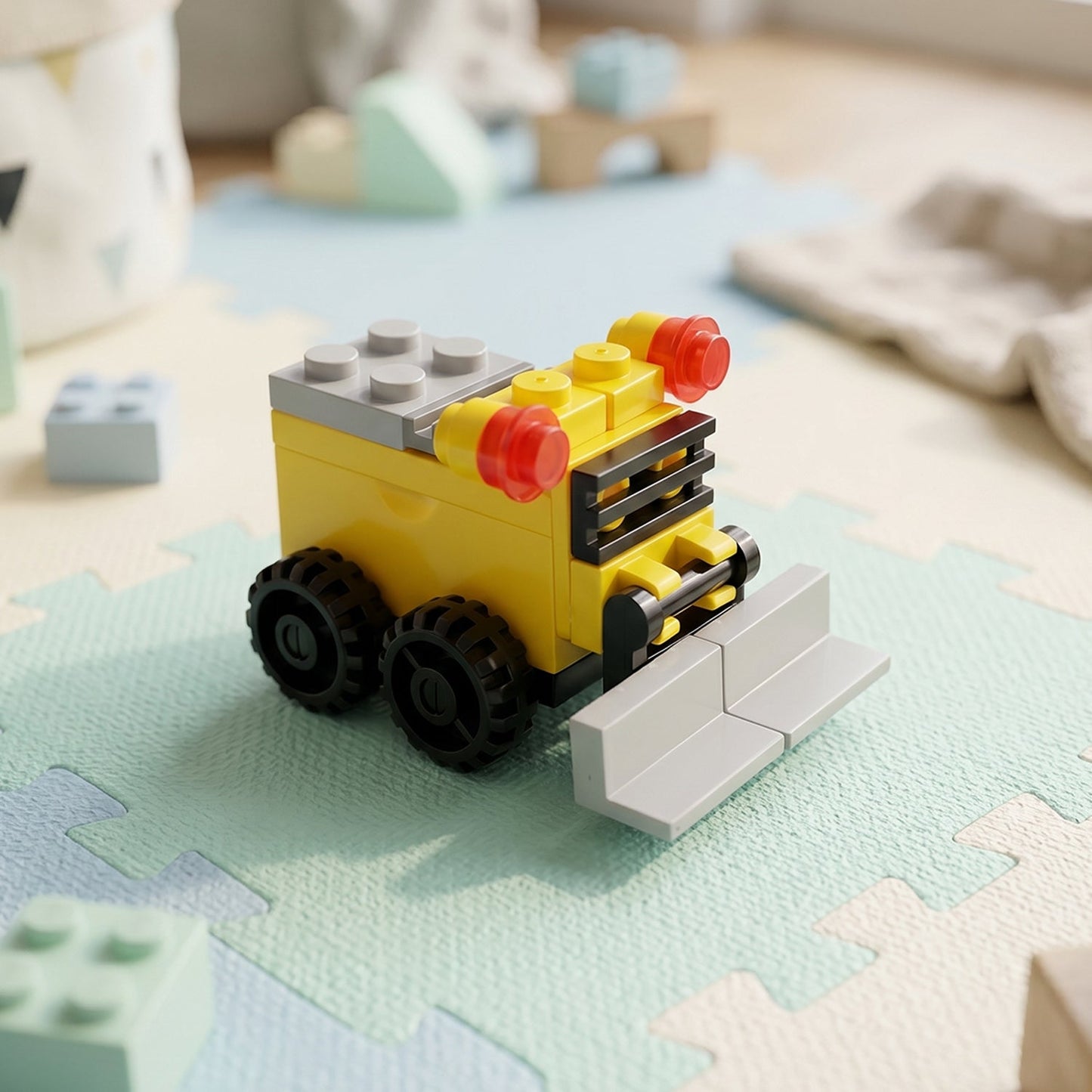 Cute Bulldozer Pencil Sharpener Toy - Fun and Interactive Desk Toy