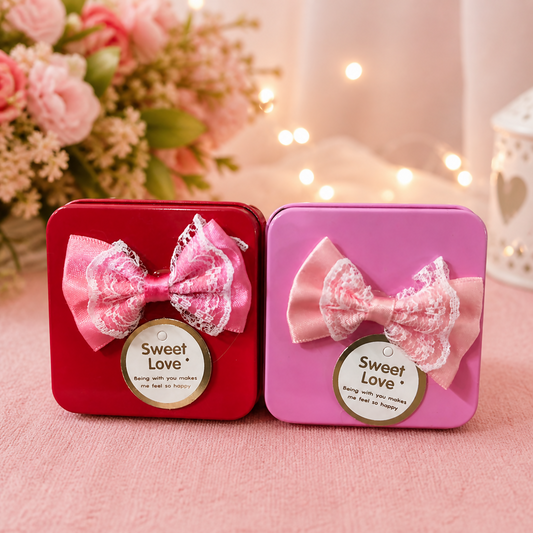 Mini Gift Box with Bow â€“ Decorative Storage & Jewelry Box