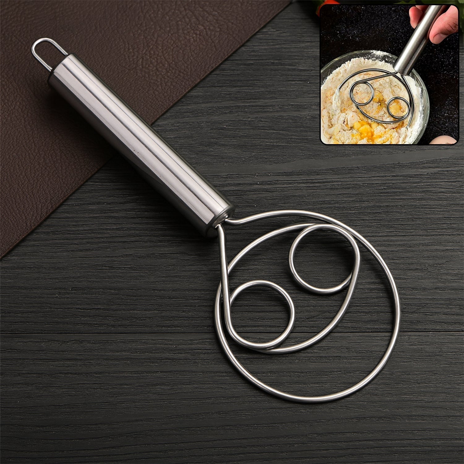 Stainless Steel Danish Dough Whisk - (1 Pc / Big)
