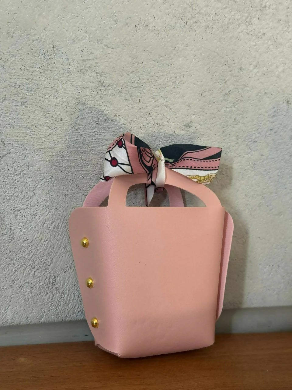 Pink Mini Handbag with Bow Small Cute Carry Purse for Kids