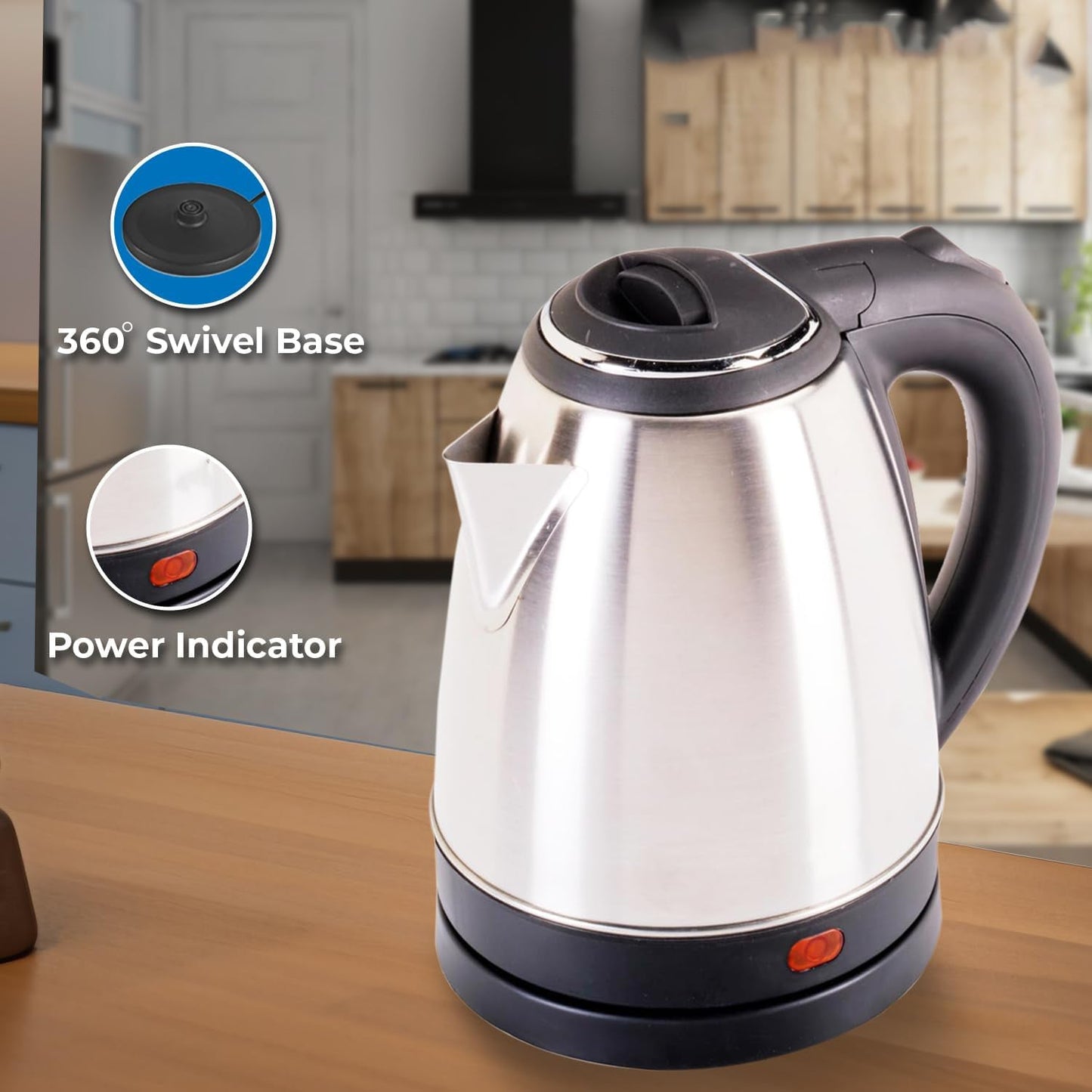Scarlatti Stainless Steel Electric Kettle (2 Ltr)