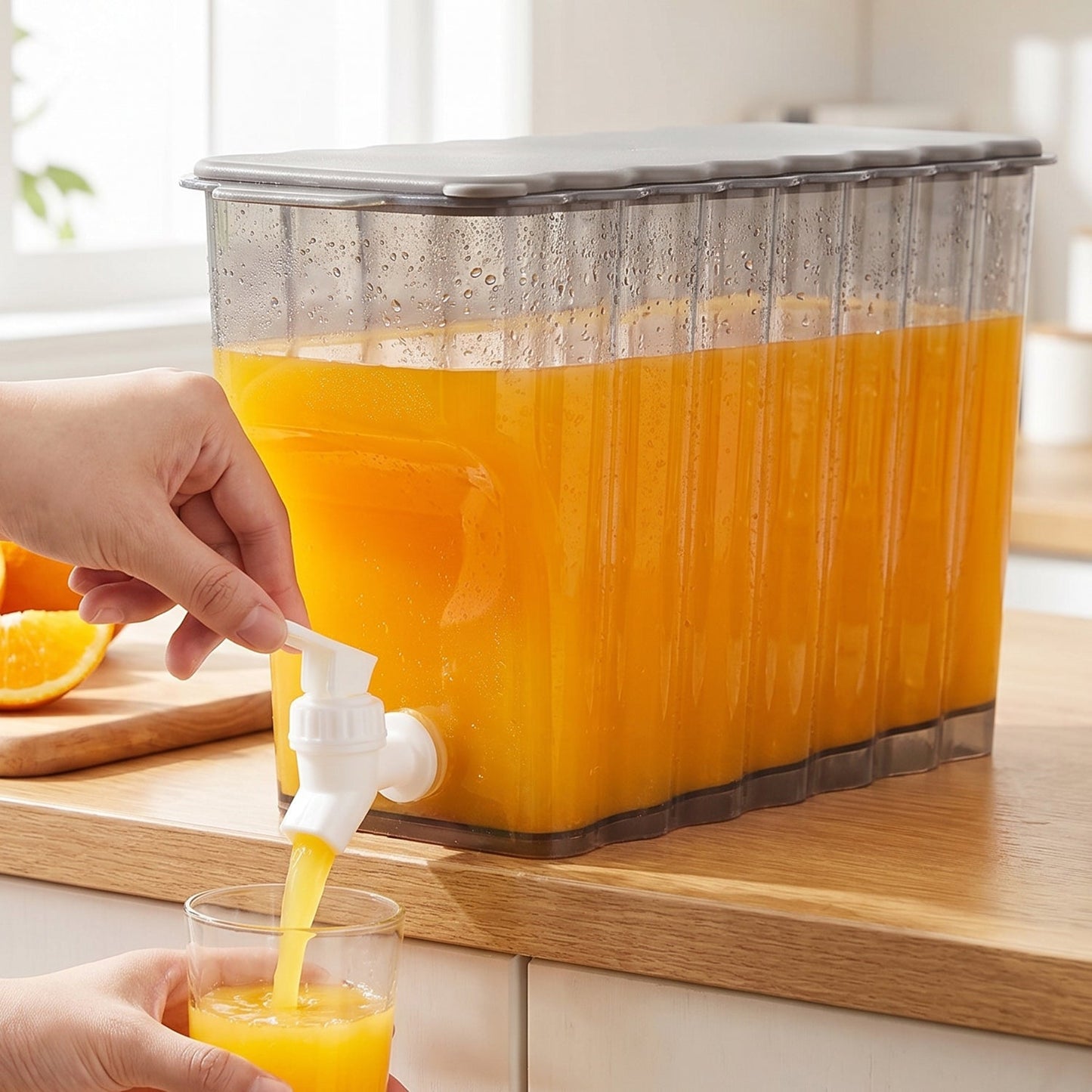 Water Jug With Tap Dispenser 3.6 Ltr (Plastic)