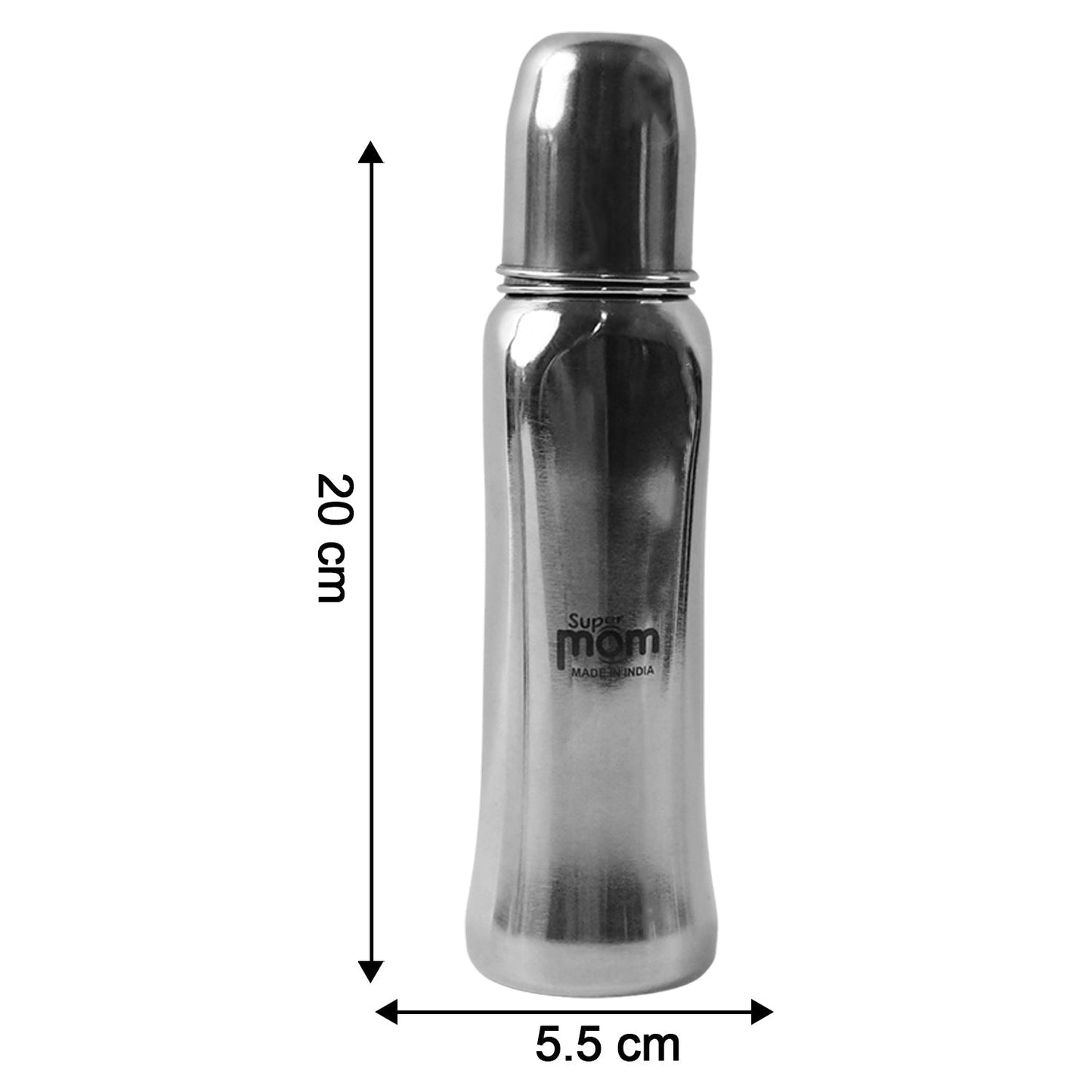 Supermom Lion Stainless Steel Feeding Bottle â€“ 250ml