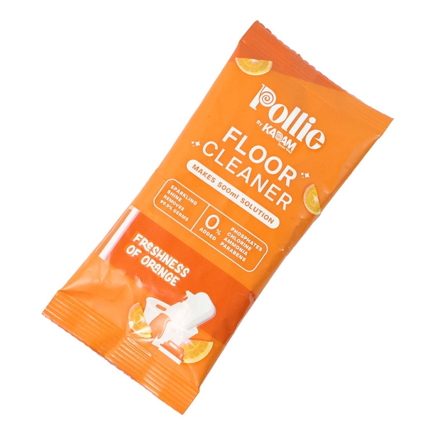Pollic Kadam Concentrated Floor Cleaner Sachet â€“ Orange Fresh Fragrance (50 Gm)