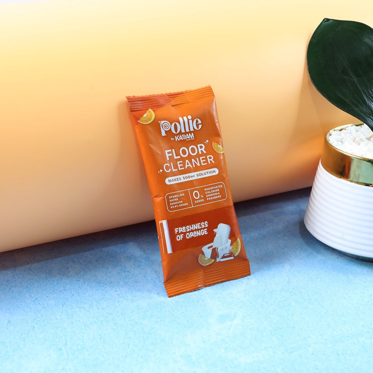 Pollic Kadam Concentrated Floor Cleaner Sachet â€“ Orange Fresh Fragrance (50 Gm)
