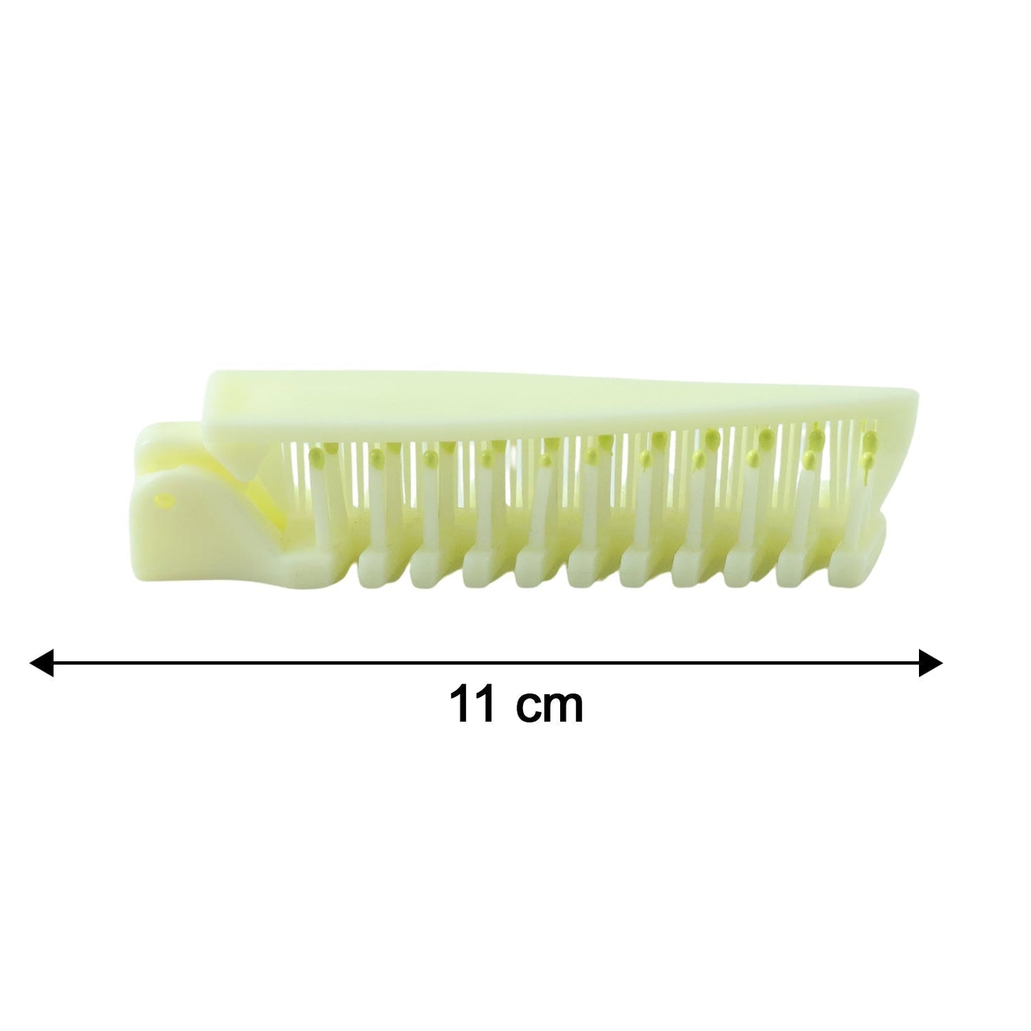 2 In 1 Foldable Hair Comb with Brush (1 Pc)