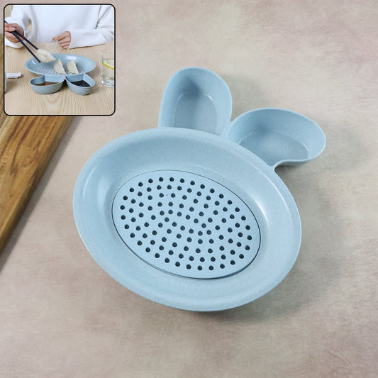 Multi-Purpose Dumpling & Snack Serving Plate (1 Pc)