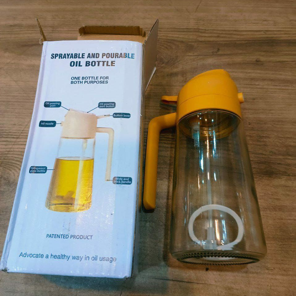 2-in-1 Spray & Pour Glass Oil Dispenser Bottle | Zentek