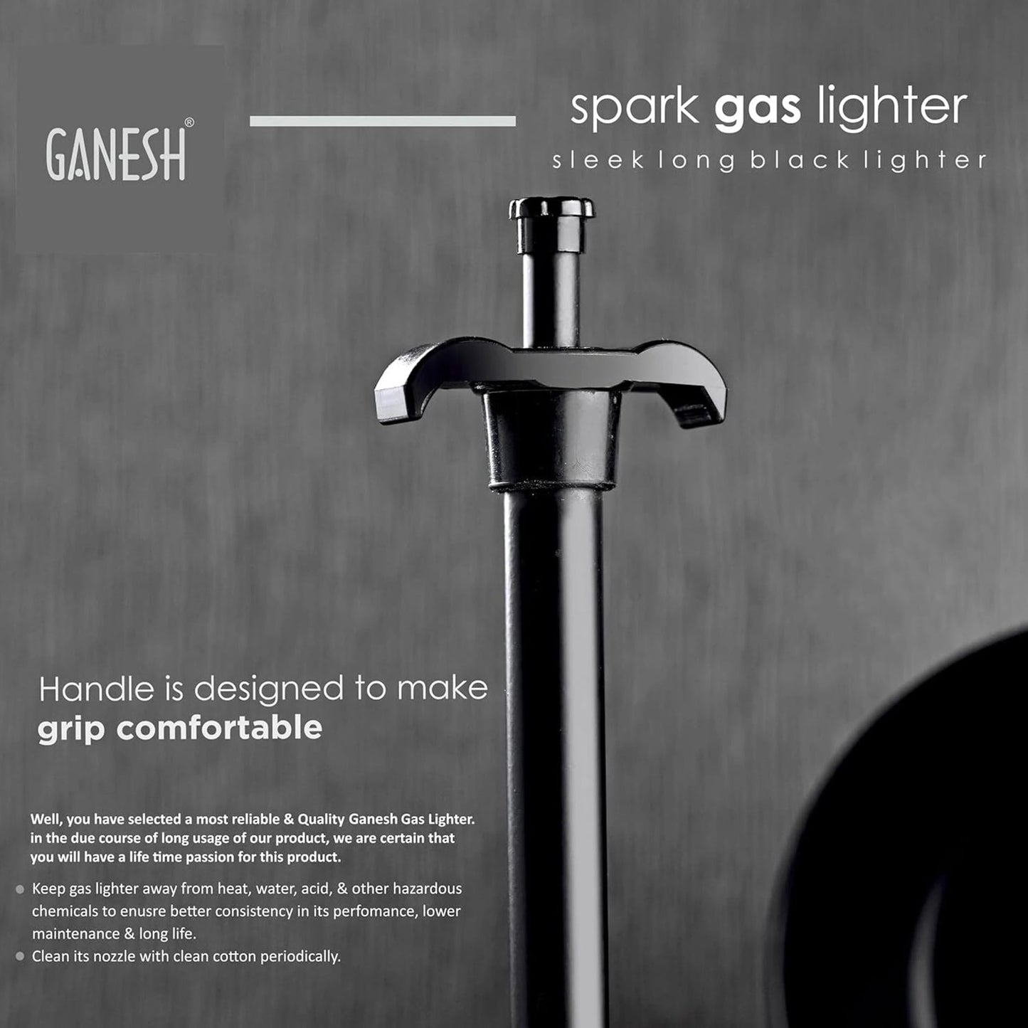 Ganesh Spark Gas Lighter, Premium Kitchen Stove Ignition Lighter (1 Pc)