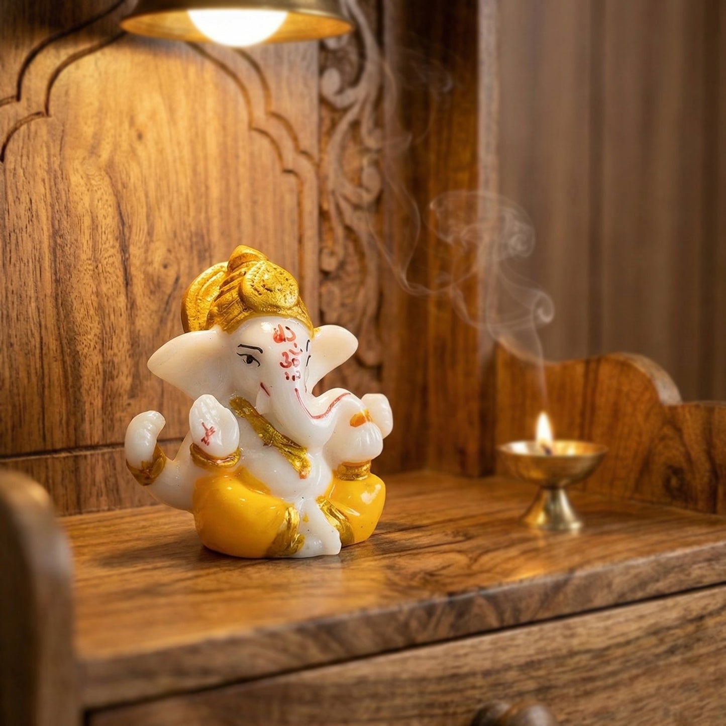 Divine Lord Ganesha Decorative Idol (1 Pc)