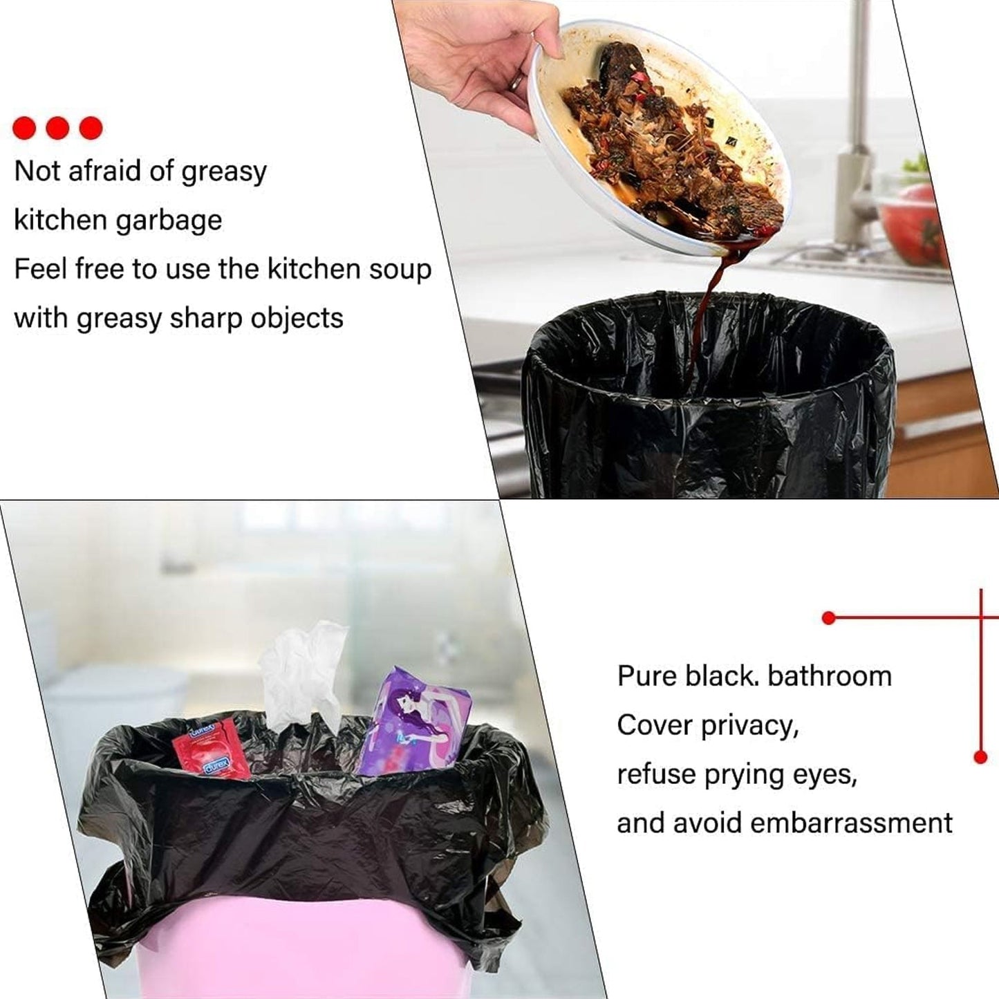 Garbage Bags â€“ Pack of 4 Rolls (45 Ã— 40 cm)
