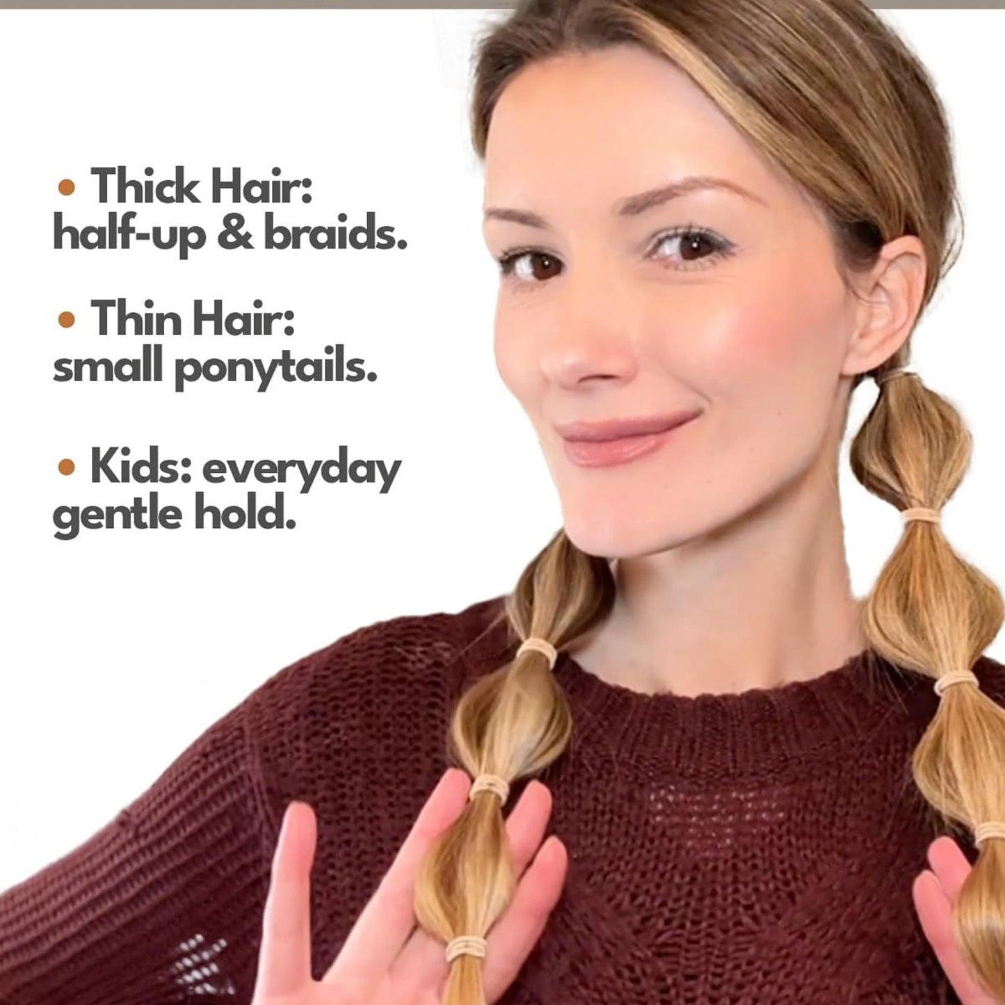 Soft Elastic Hair Bands for Women & Girls 40 Pc Mix Color