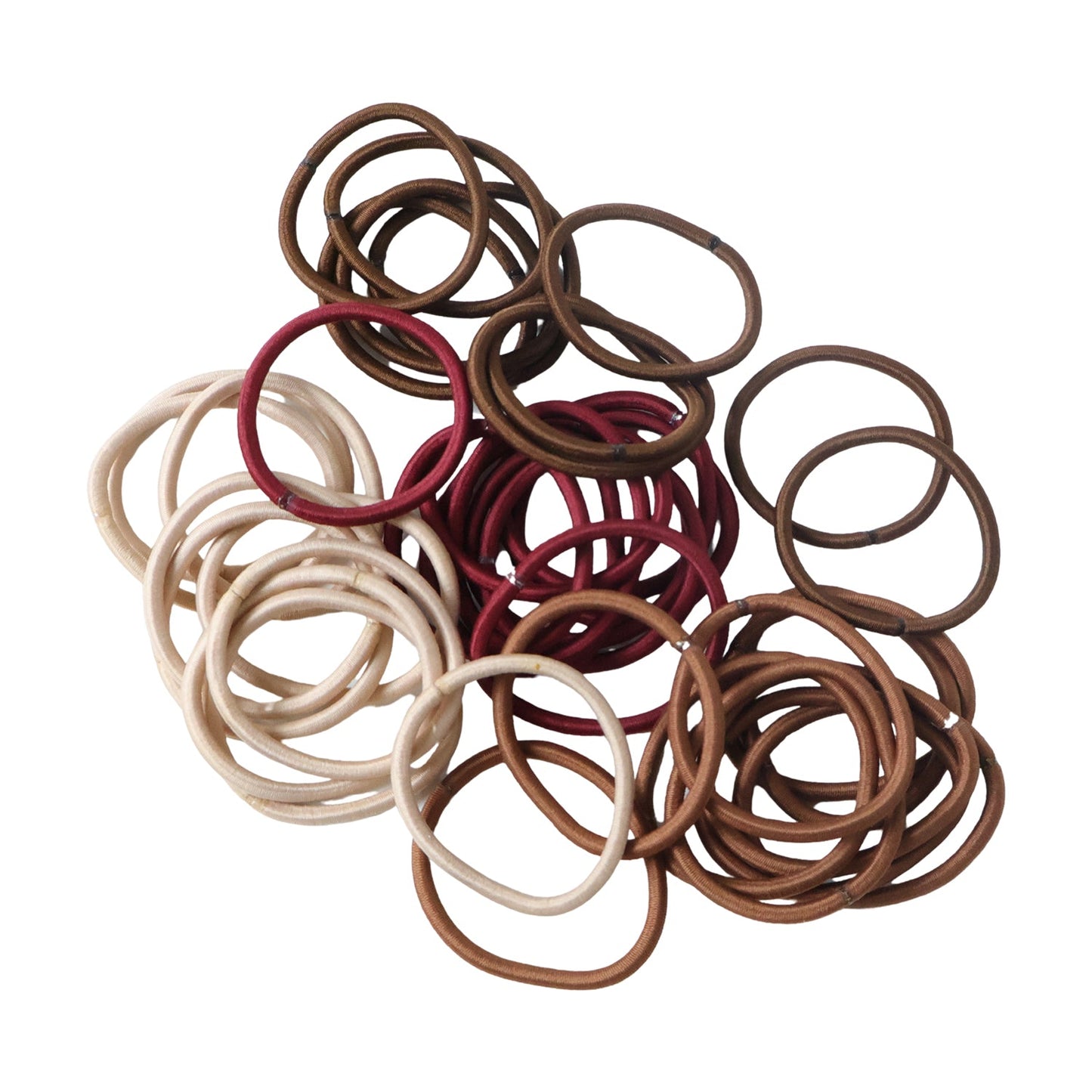 Soft Elastic Hair Bands for Women & Girls 40 Pc Mix Color