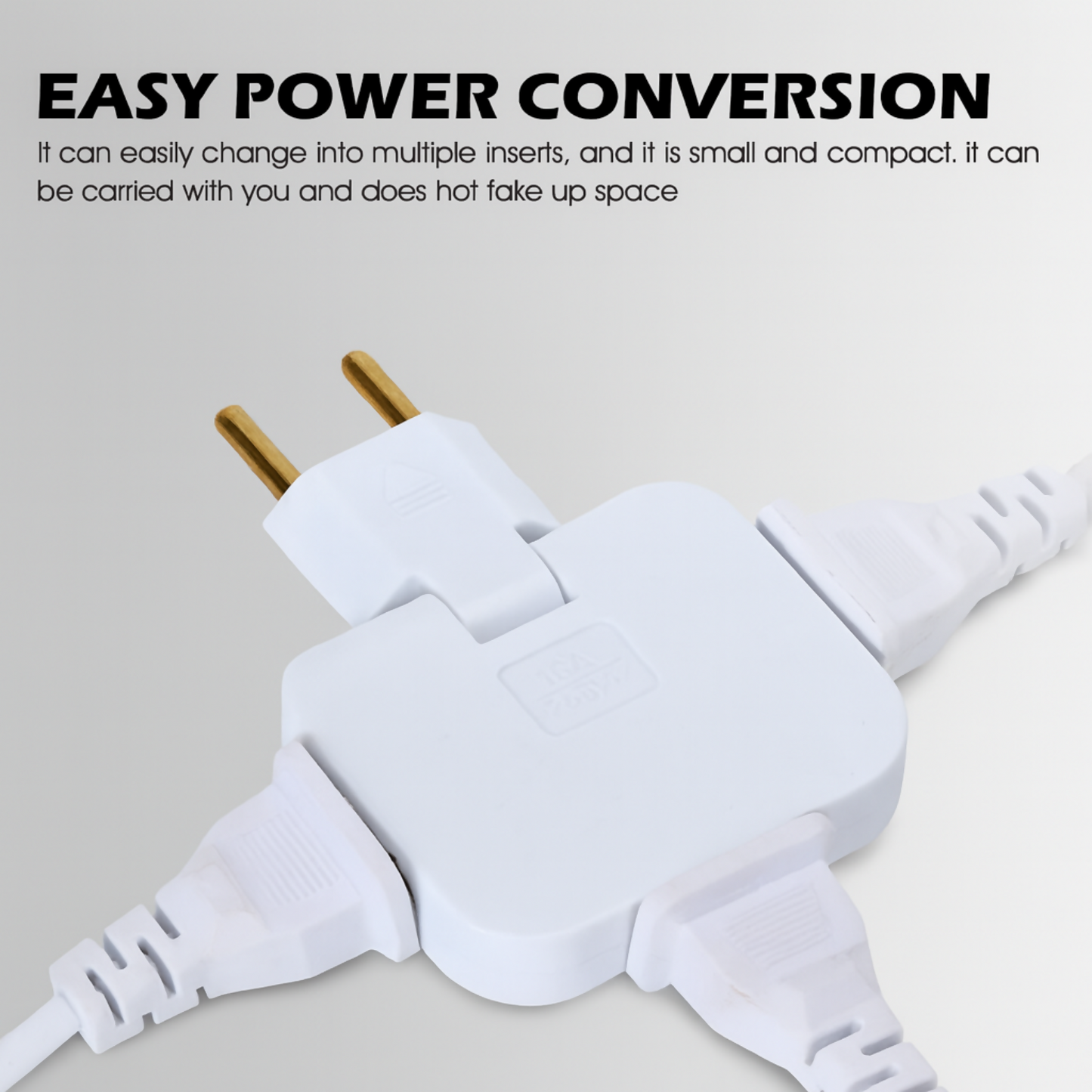180Â° Swivel Travel Plug Adapter | Universal Power Converter 15A 250V