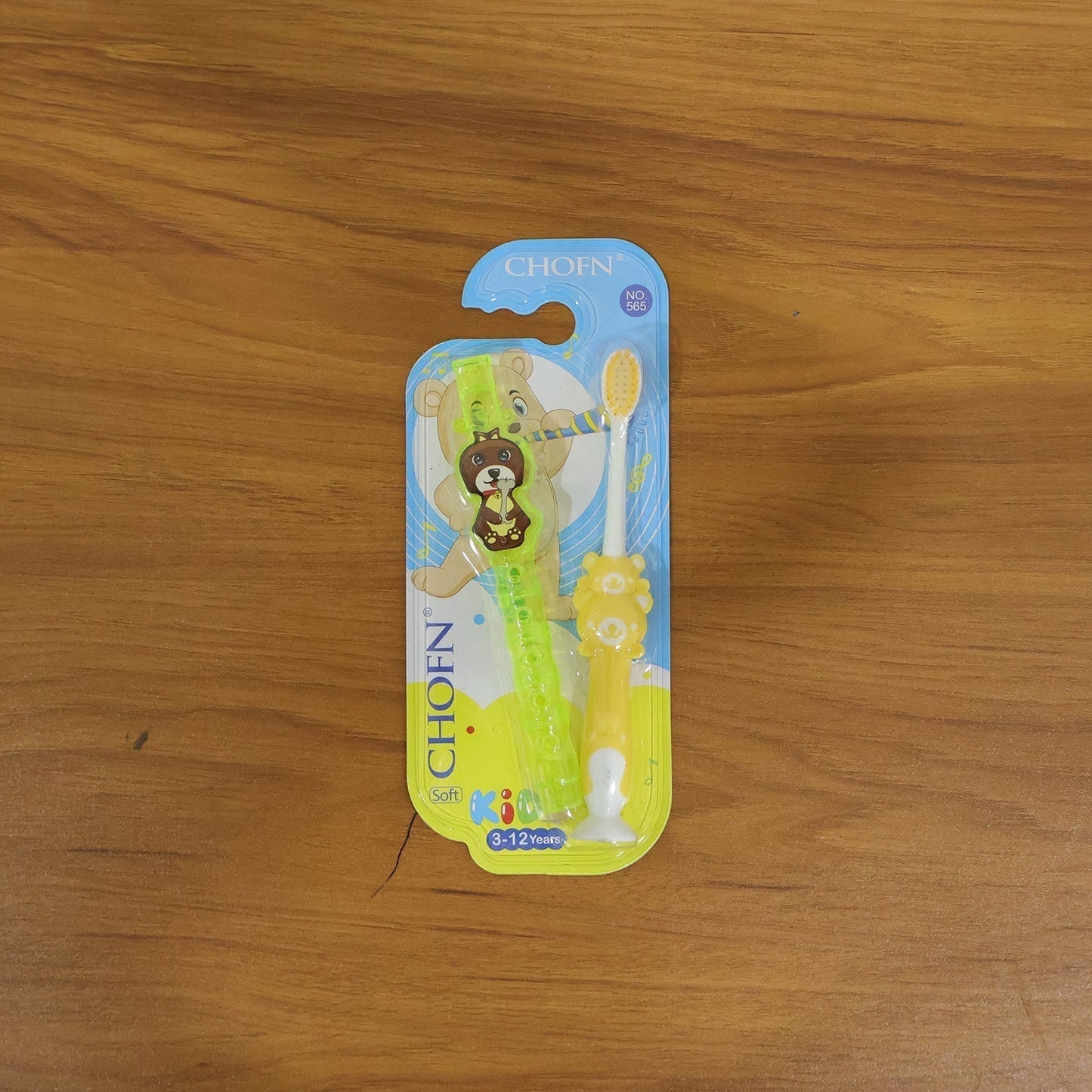 Kids Cartoon Design Toothbrush with Musical Whistle Set (2 Pc Set)