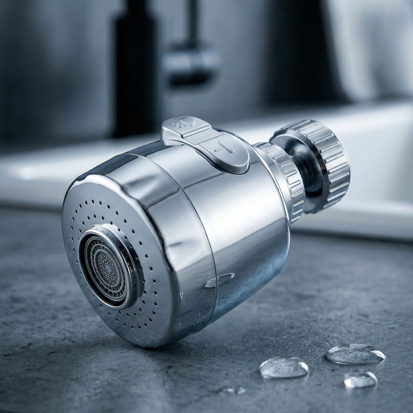 360 Degree Rotating Faucet Water Saving Tap Aerator (1 Set)