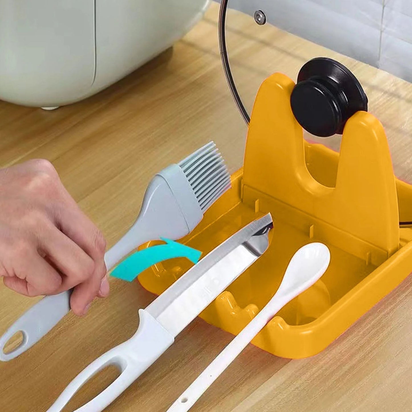 Multipurpose Kitchen Lid & Spoon Holder Stand (1 Pc)