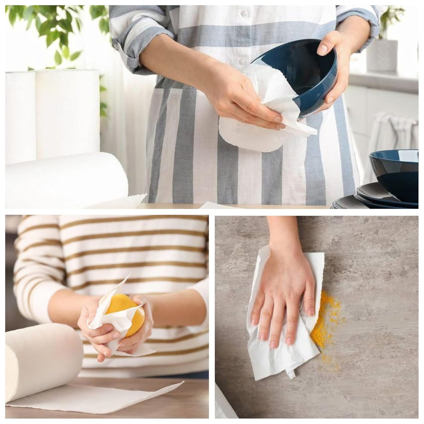 Freshee Kitchen Paper Towel Roll - 60 Sheets (21.5 Ã— 22 cm Each)