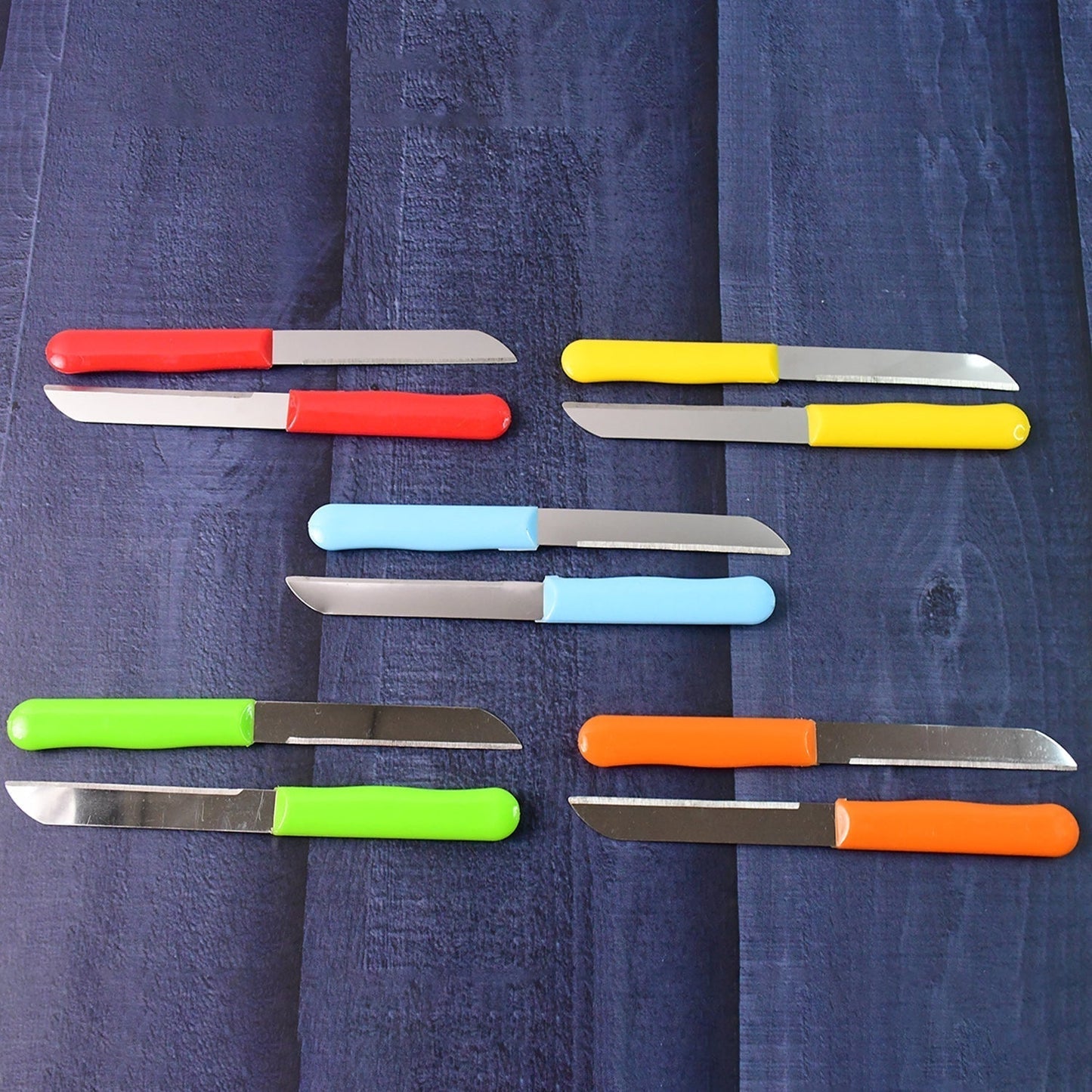 Premium Quality Stainless Steel Handle Plain Knife (10 Pc / 1 Set)