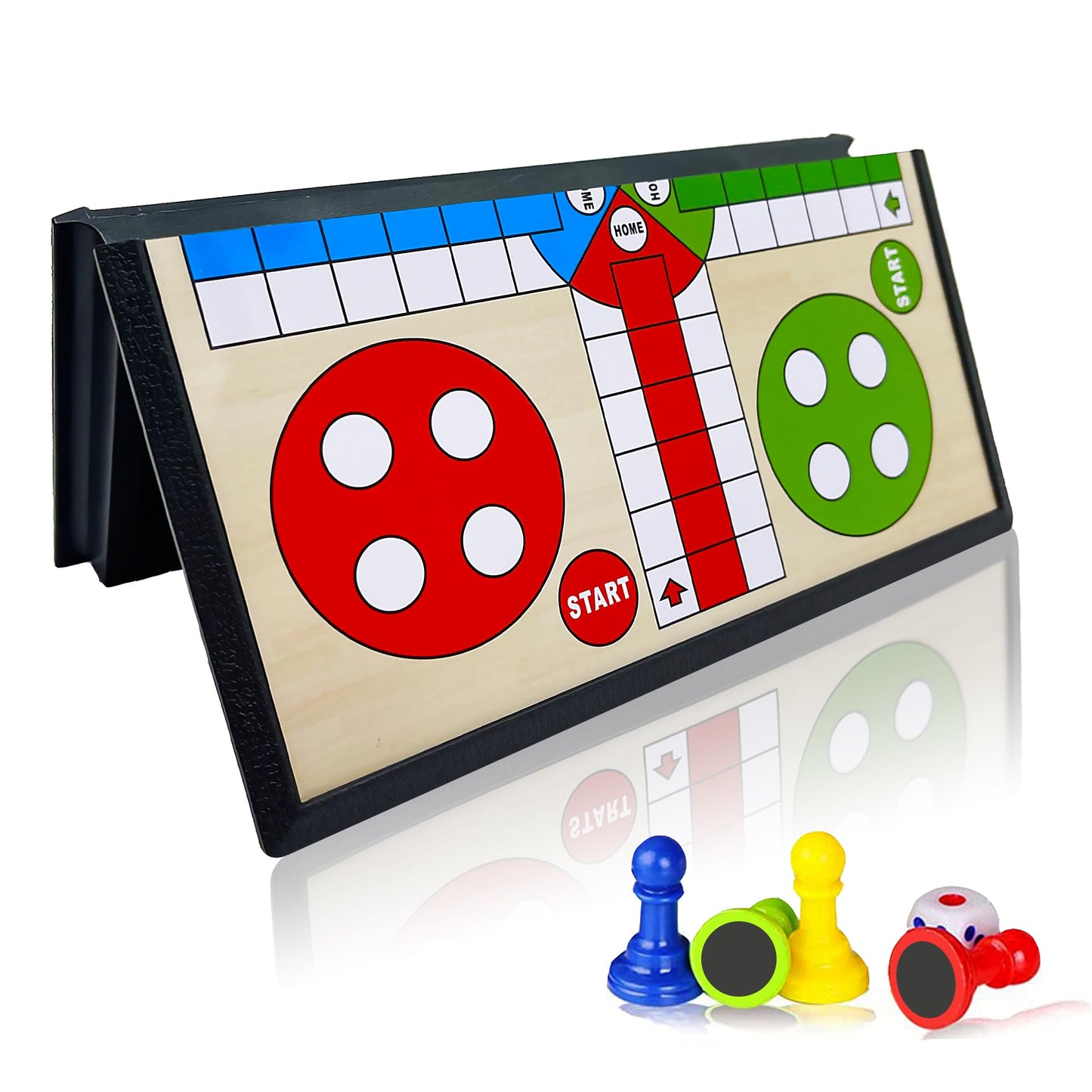 Magnetic Ludo Game Board Portable Travel Game for Kids & Family