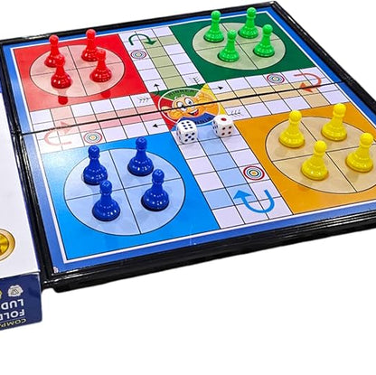 Magnetic Ludo Game Board Portable Travel Game for Kids & Family