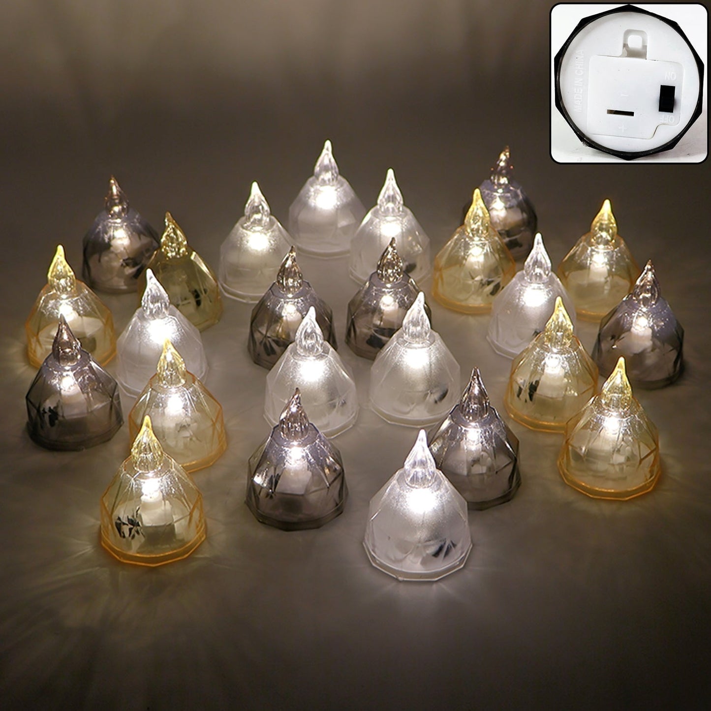 Premium 24 Piece LED Candle Lights Set â€“ Flameless Decorative Tealight Candles