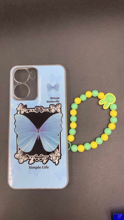 Leopard & Bow Luxury Case with Beaded Charm for Vivo, Samsung, Oppo & more.