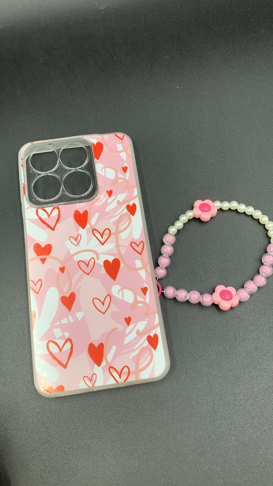Leopard & Bow Luxury Case with Beaded Charm for Vivo, Samsung, Oppo & more.