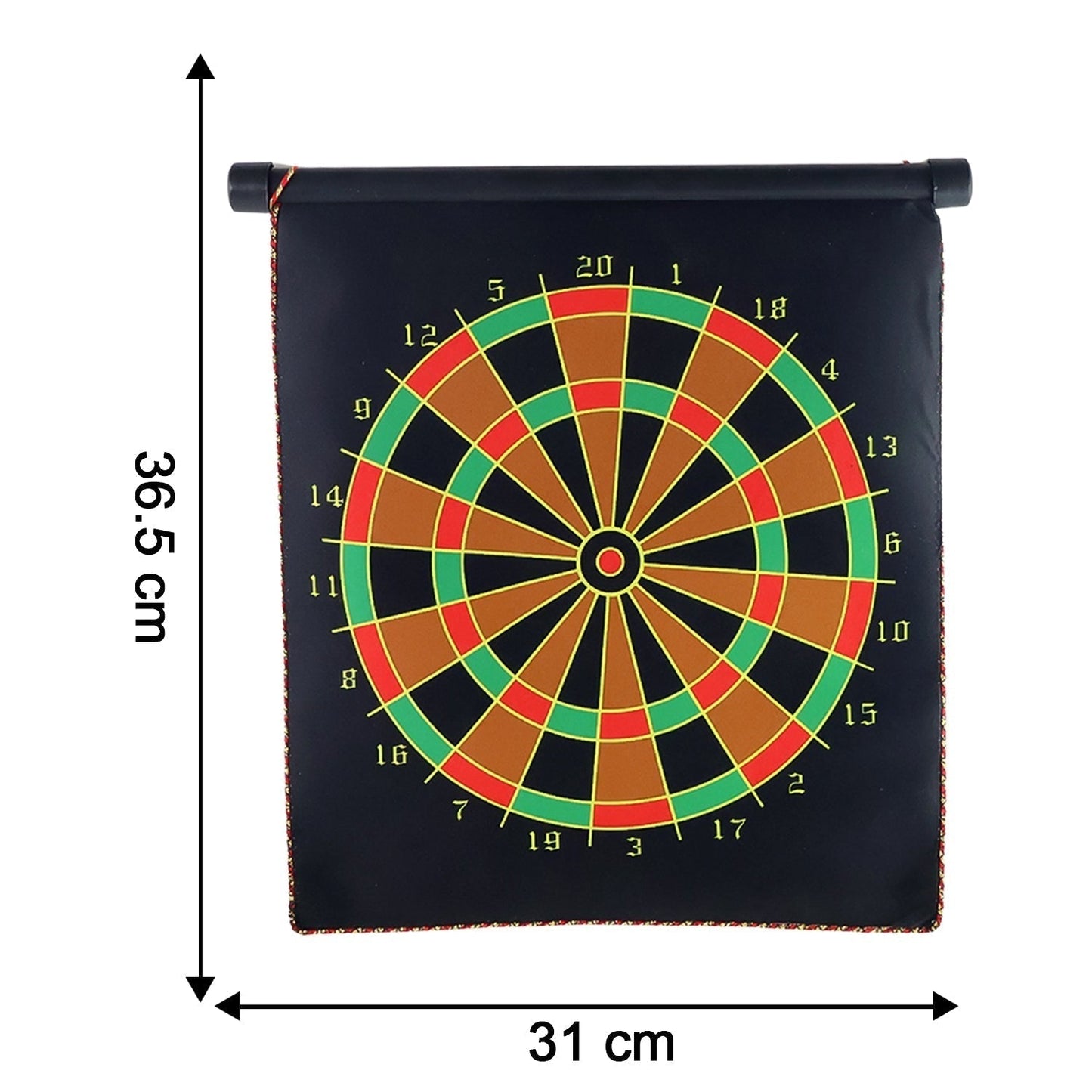 Magnetic Roll-Up Dartboard Game - (12-inch / Set)