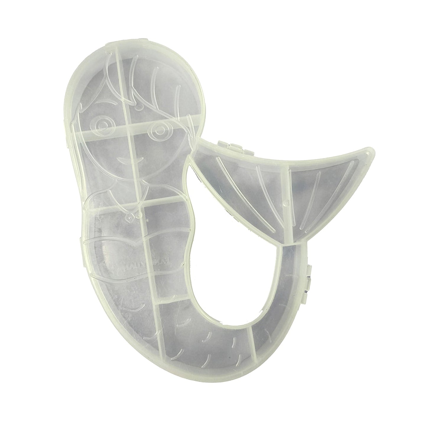 Mermaid Shape Plastic Storage Organizer Box (1 Pc)