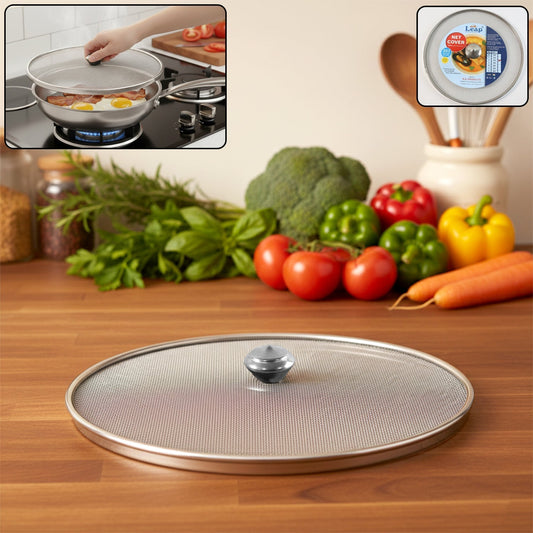 Stainless Steel Fine Mesh Food Net Cover Lid â€“ 8 Inch