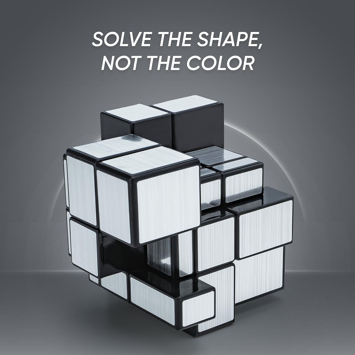 Mirror Cube â€“ 3x3 Puzzle Cube with Reflective Silver Surfaces