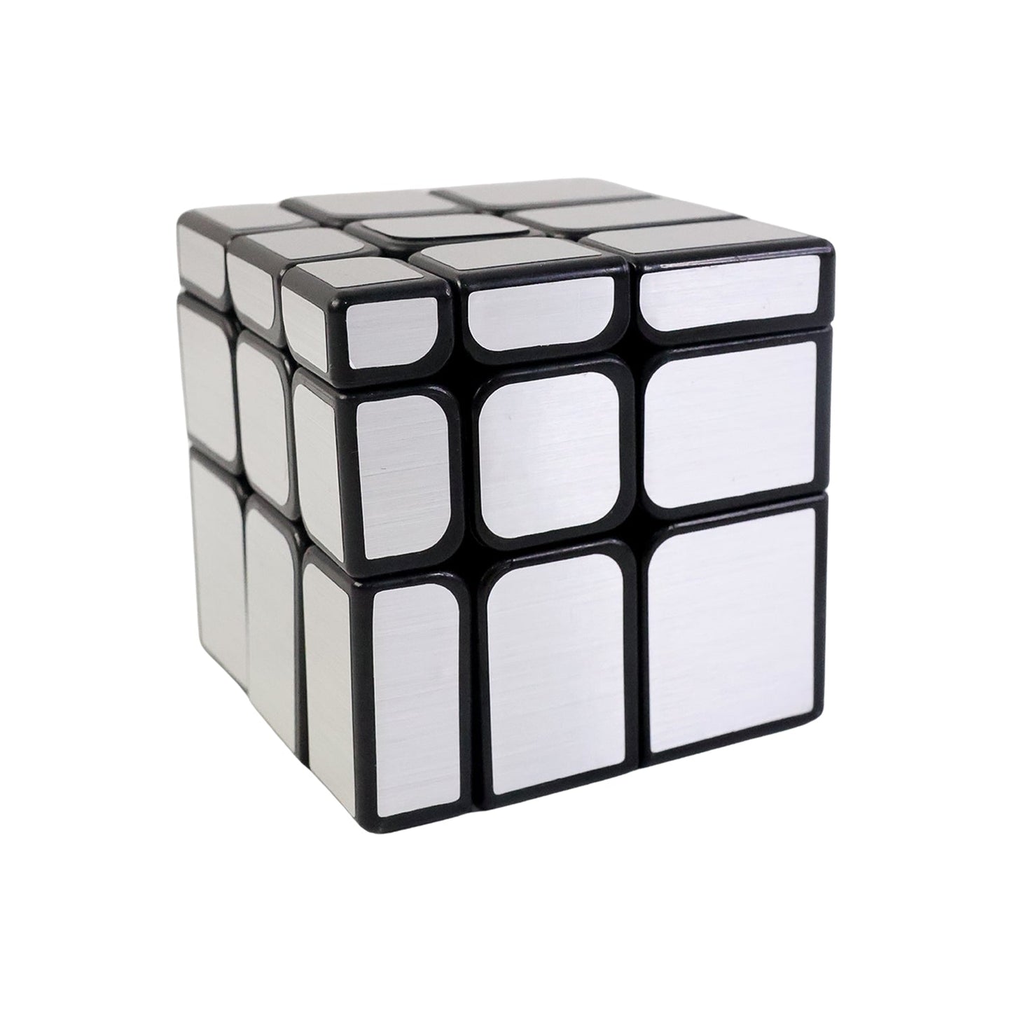 Mirror Cube â€“ 3x3 Puzzle Cube with Reflective Silver Surfaces