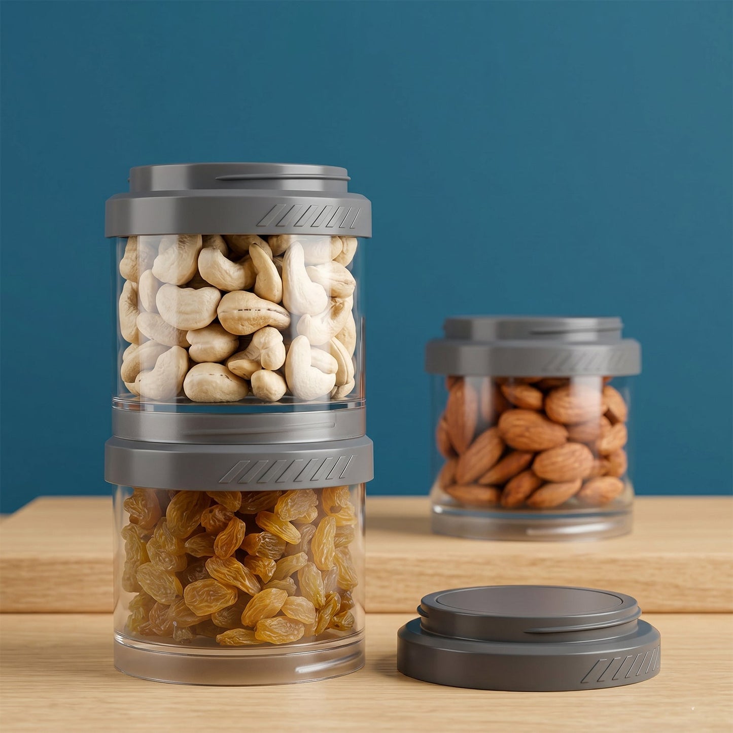 Multipurpose Multi Connecting Stackable Storage Container Set (4 Pc)