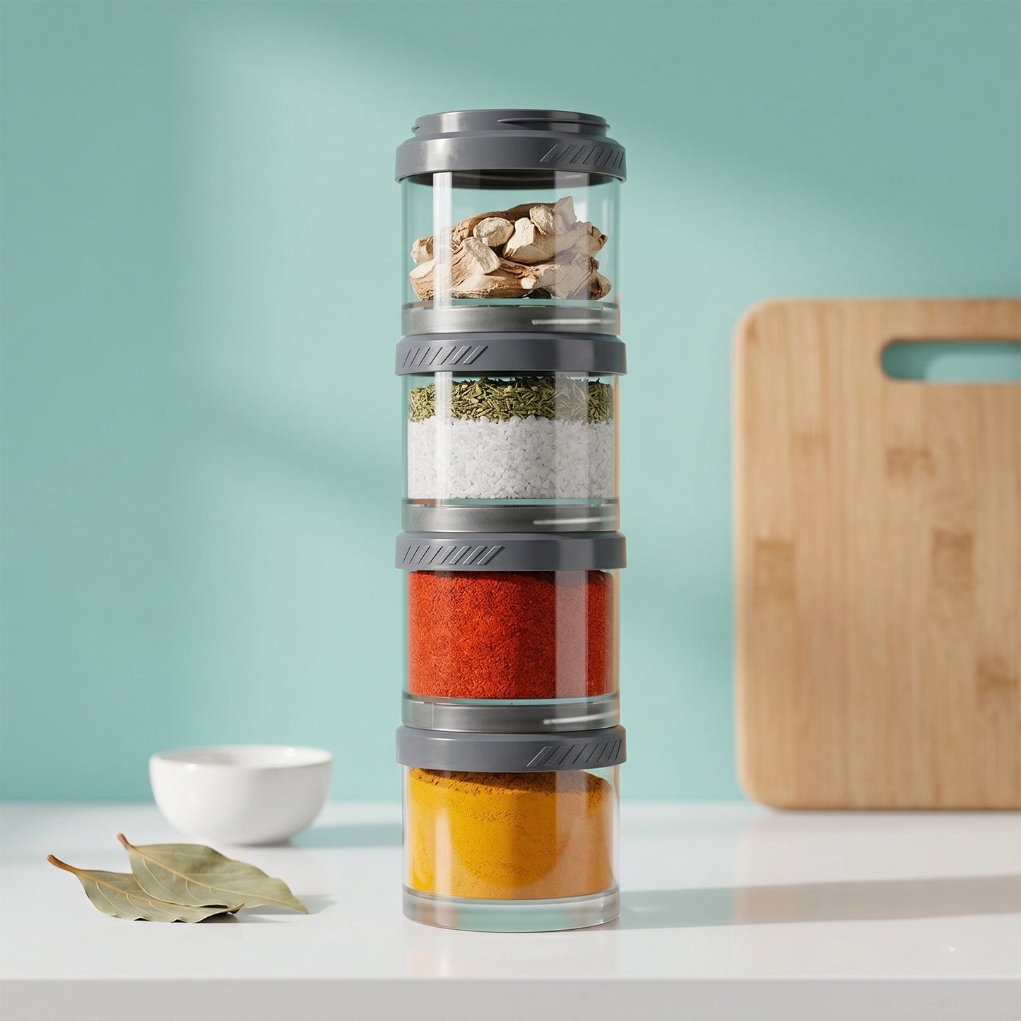 Multipurpose Multi Connecting Stackable Storage Container Set (4 Pc)