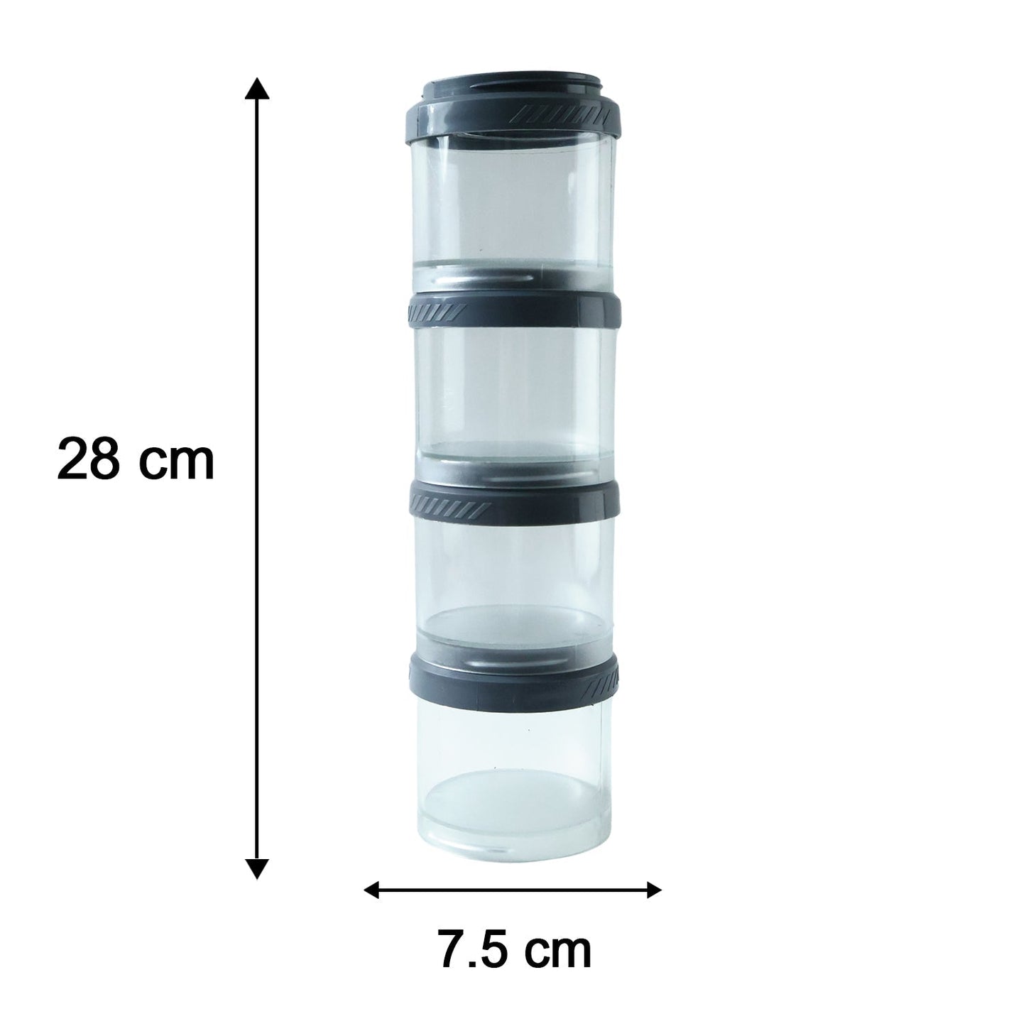 Multipurpose Multi Connecting Stackable Storage Container Set (4 Pc)