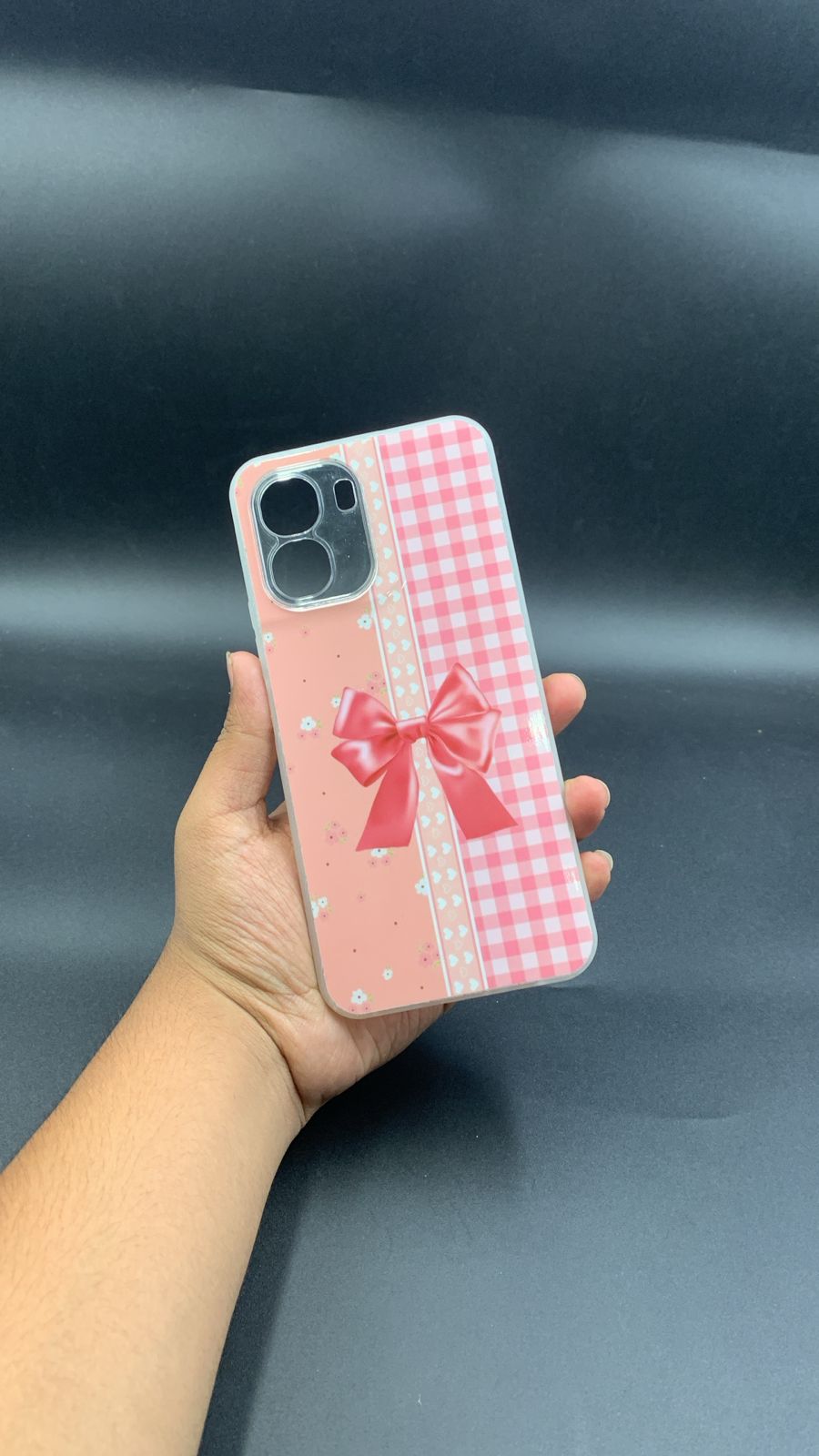 Leopard & Bow Luxury Case with Beaded Charm for Vivo, Samsung, Oppo & more.