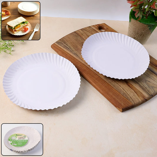 Freshee 9 Inch Round Compostable Paper Plate â€“ 25 Pcs Pack