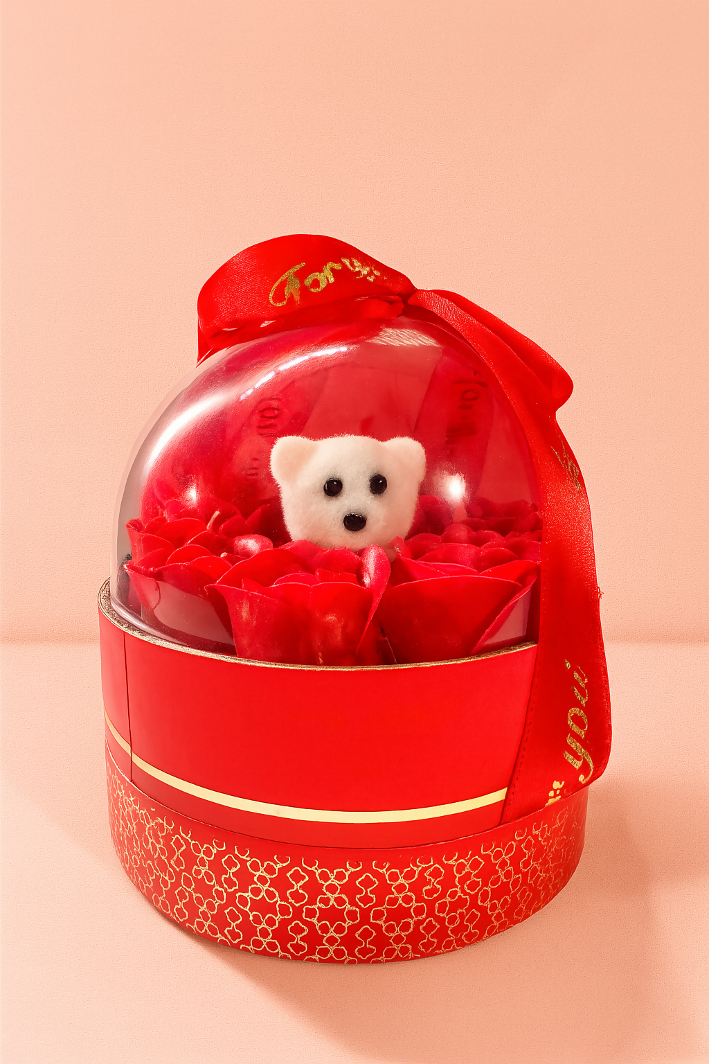 Romantic Red Dome Shaped Gift Box