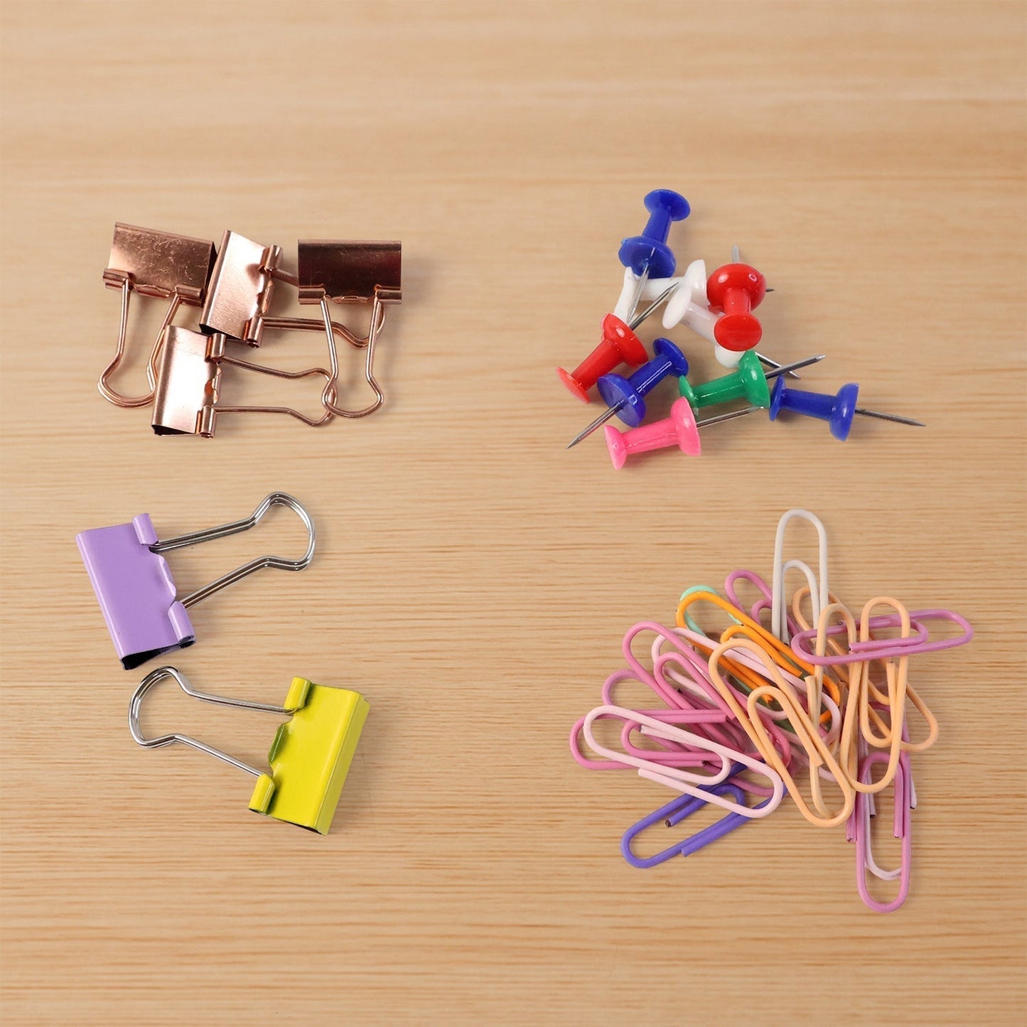Office Stationery Clips and Pins Combo, 1 Set