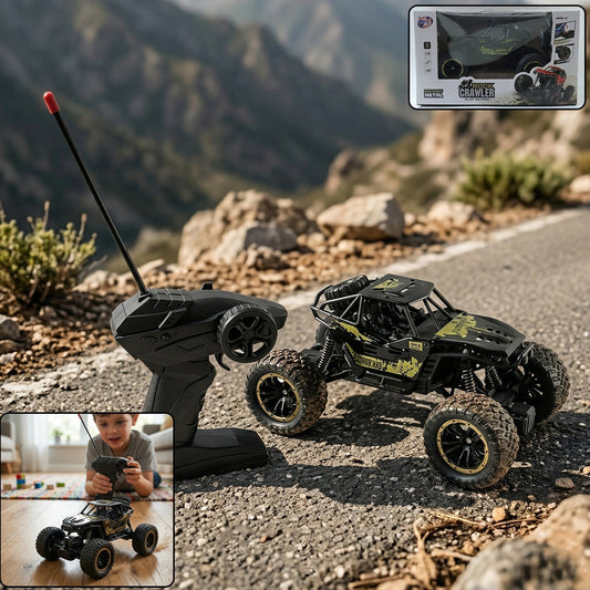 Rock Crawler Monster RC Truck All Terrain Stunt Racing Car Rechargeable Indoor Outdoor Toy Car