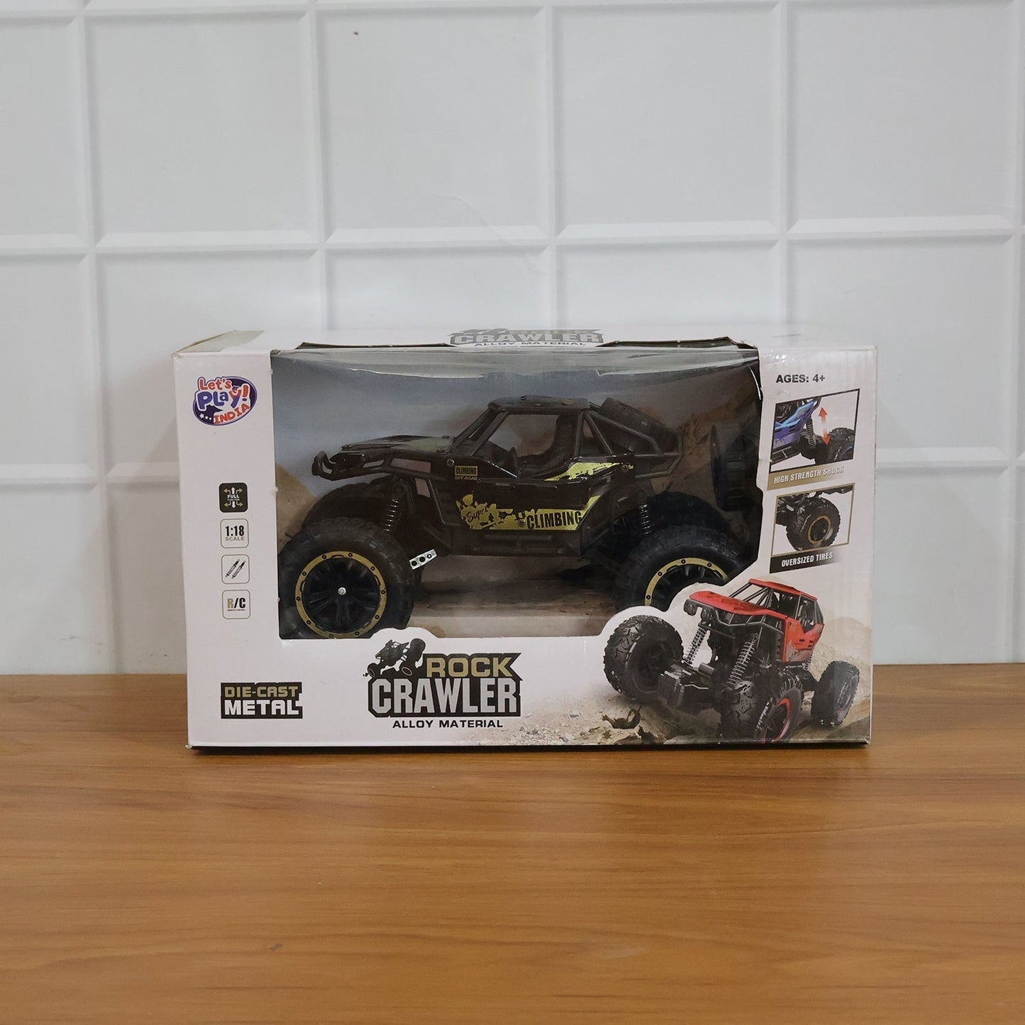 Rock Crawler Monster RC Truck All Terrain Stunt Racing Car Rechargeable Indoor Outdoor Toy Car